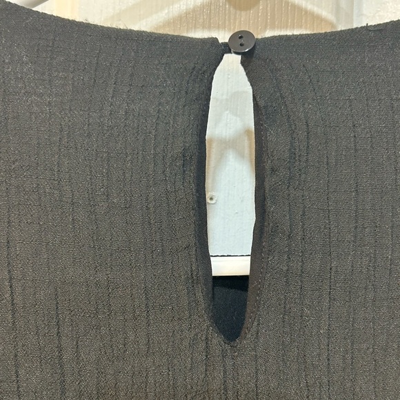 UMGEE Black Embroidered Tunic Dress Gauzy Boho Whimsy Goth Women Sz M - Picture 6 of 10